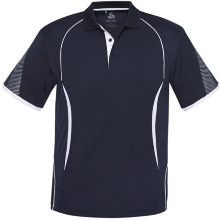 NAVY & WHITE TRIM POLOS